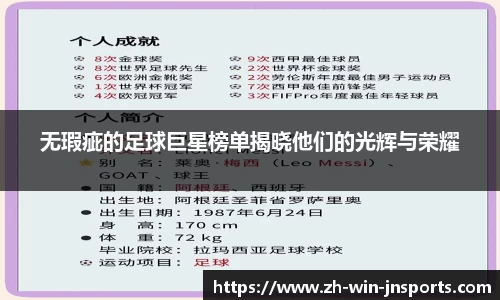 无瑕疵的足球巨星榜单揭晓他们的光辉与荣耀